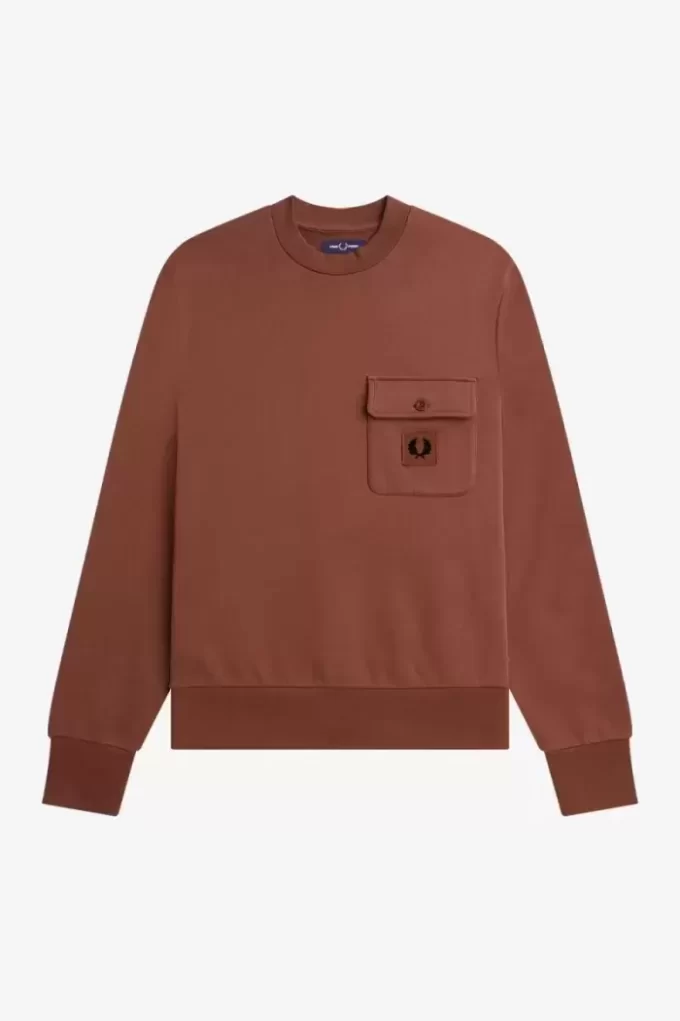 Sweat-shirts ras du cou pour homme avec badge