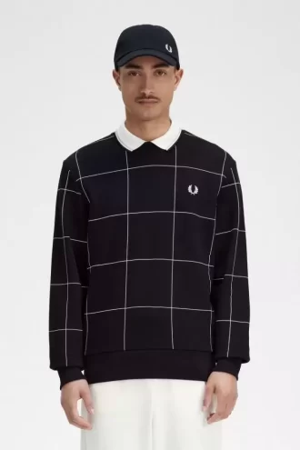 Sweats à capuche pour hommes avec détails en grille