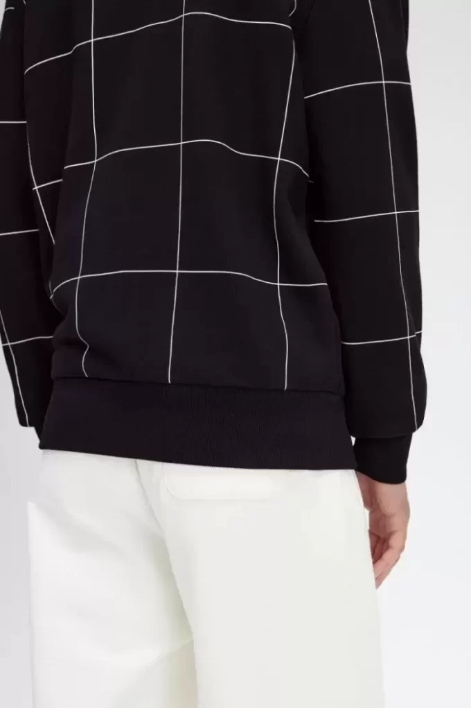 Sweats à capuche pour hommes avec détails en grille