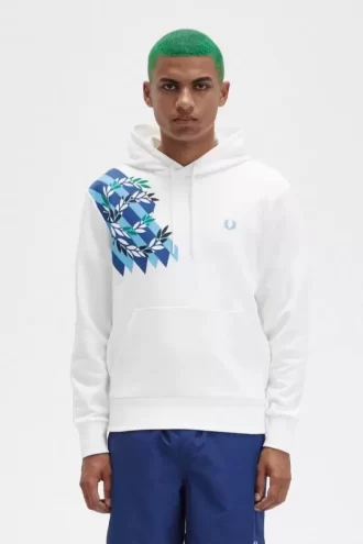 Sweats à capuche pour hommes à imprimé couronne de laurier