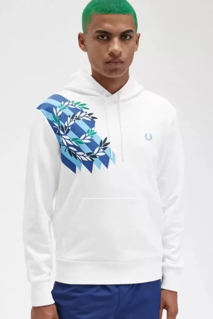 Sweats à capuche pour hommes à imprimé couronne de laurier