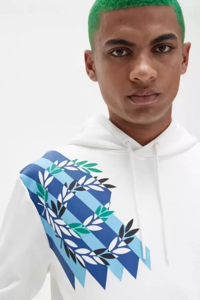 Sweats à capuche pour hommes à imprimé couronne de laurier
