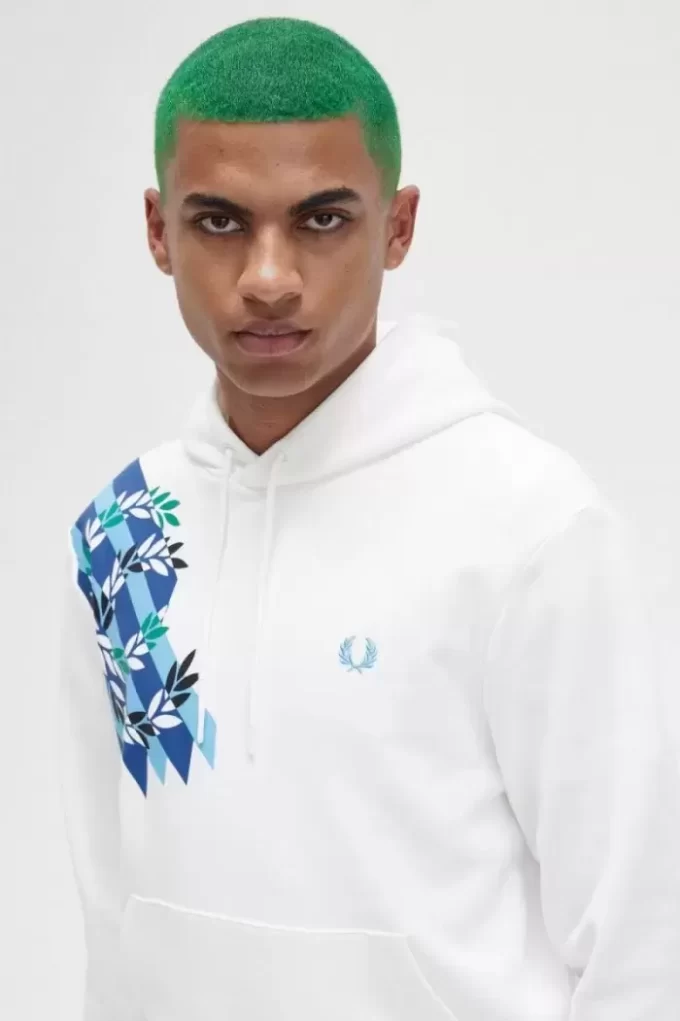 Sweats à capuche pour hommes à imprimé couronne de laurier