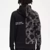 Sweats à capuche zippés contrastés pour hommes