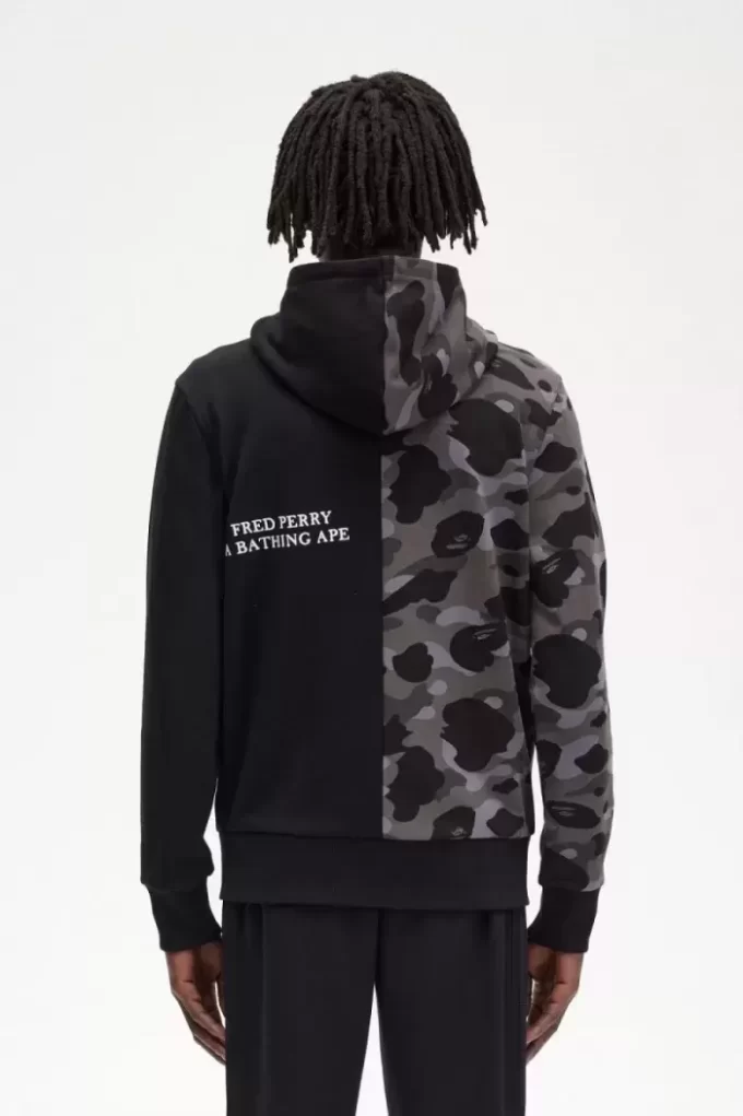 Sweats à capuche zippés contrastés pour hommes