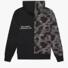 Sweats à capuche zippés contrastés pour hommes