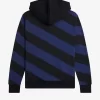Sweats à capuche zippés à rayures pour hommes