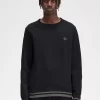 Sweats à détails côtelés pour hommes