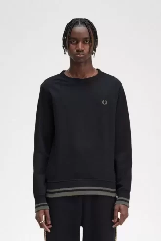 Sweats à détails côtelés pour hommes