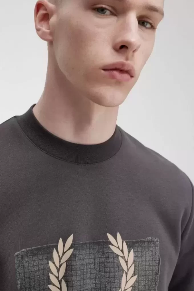 Sweats à imprimé graphique superposé pour hommes