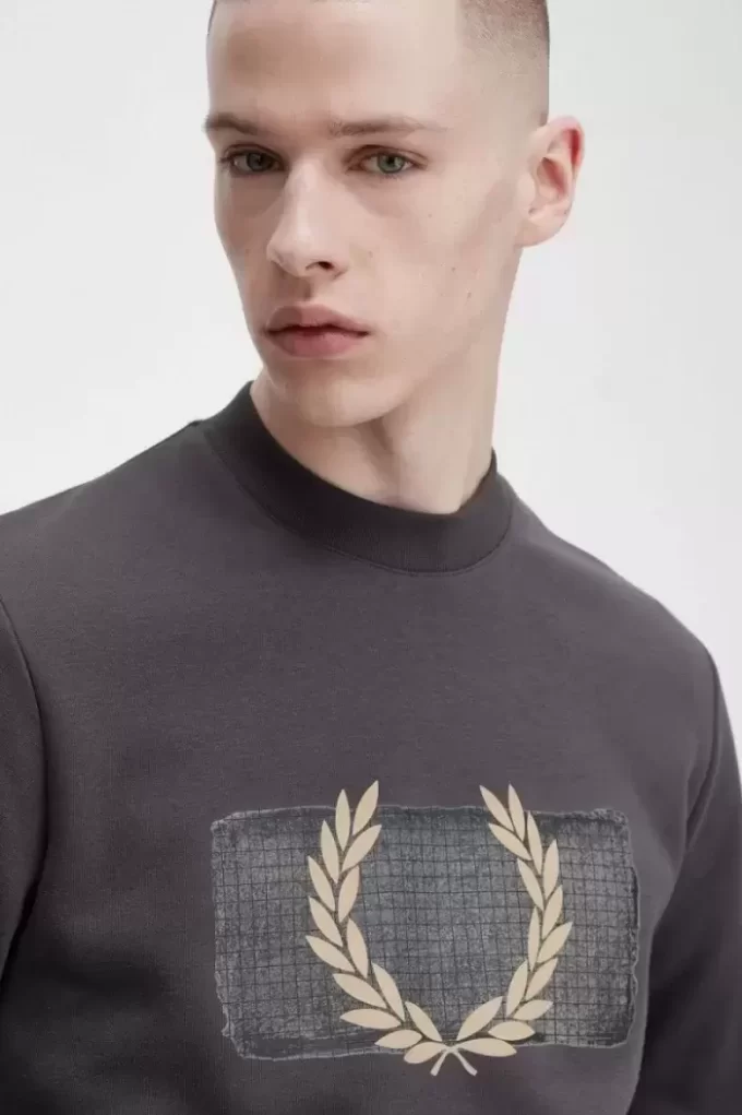 Sweats à imprimé graphique superposé pour hommes