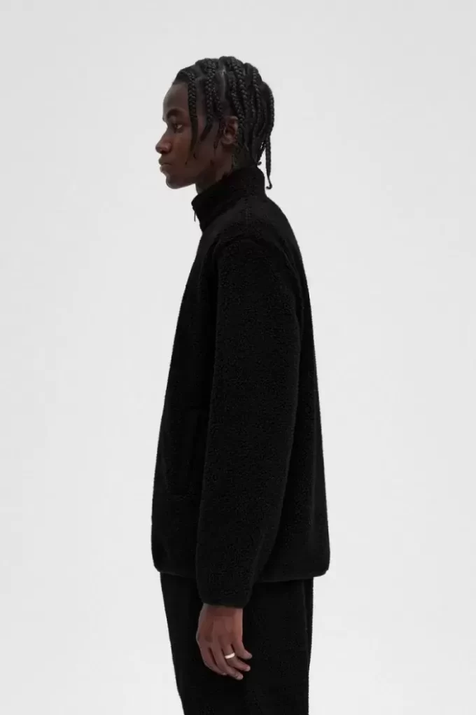 Sweats zippés en polaire borg pour homme