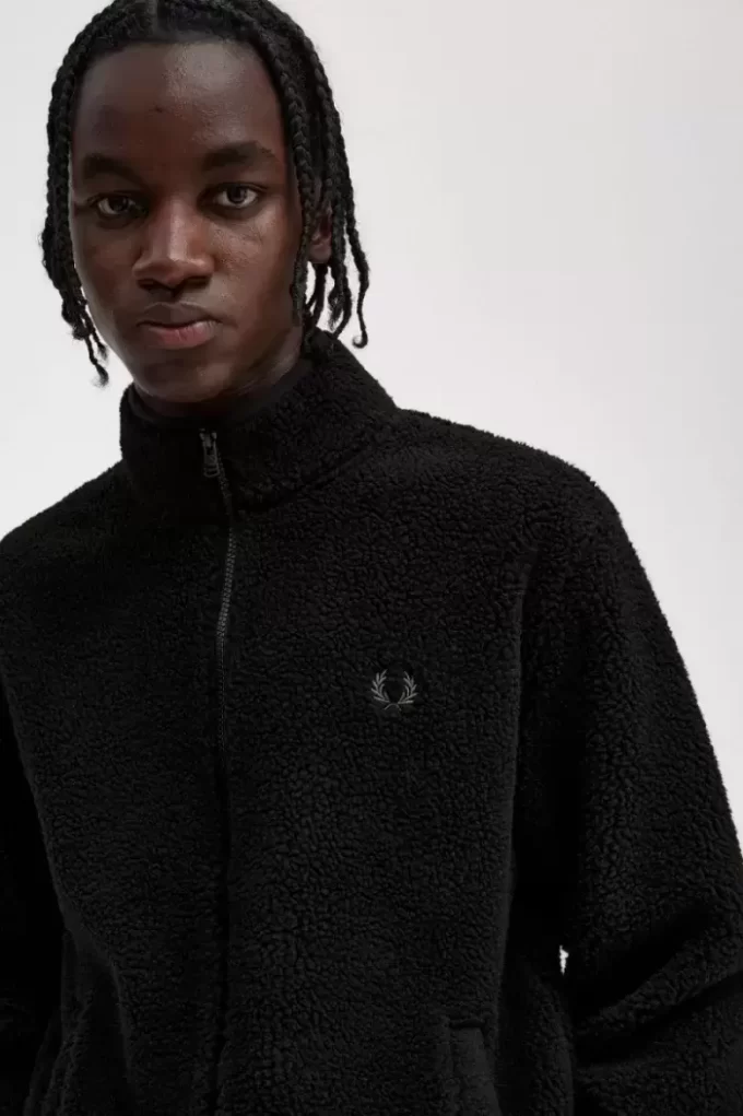 Sweats zippés en polaire borg pour homme