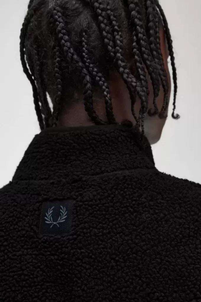 Sweats zippés en polaire borg pour homme