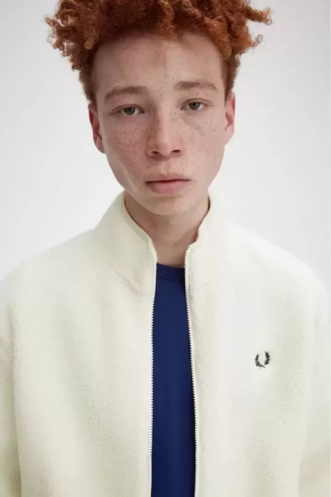 Sweats zippés en polaire borg pour homme