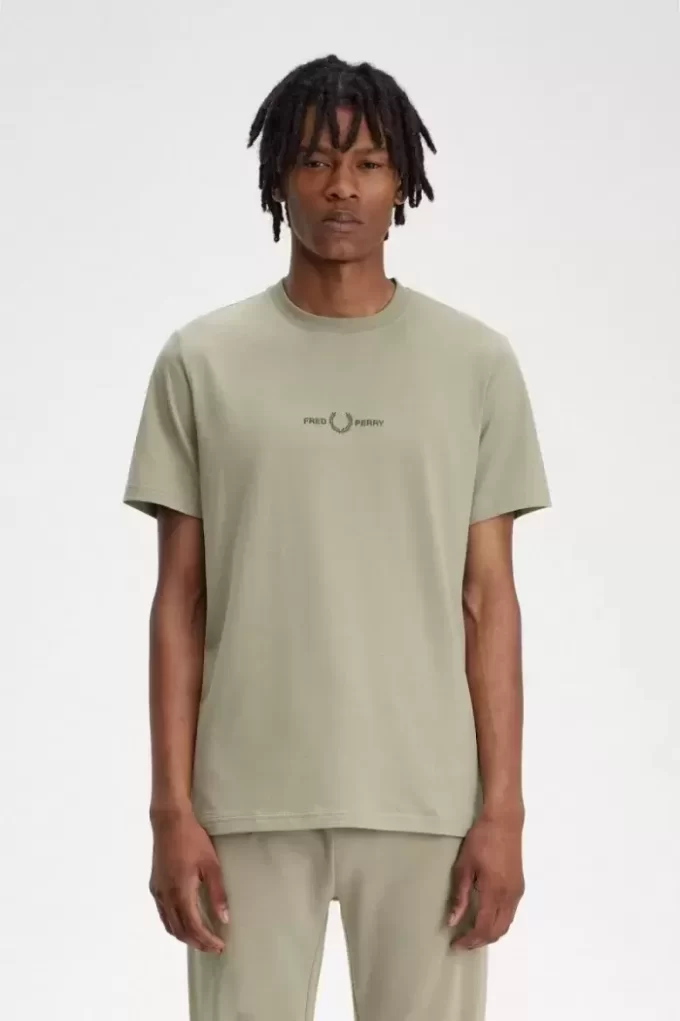 T-shirt brodé pour homme