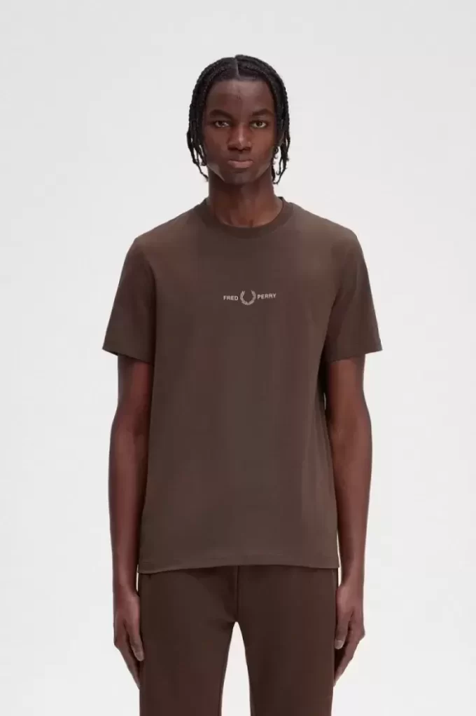 T-shirt brodé pour homme