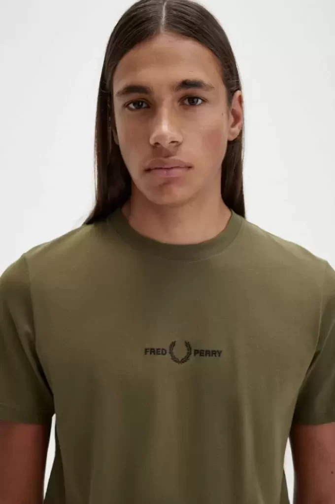 T-shirt brodé pour homme