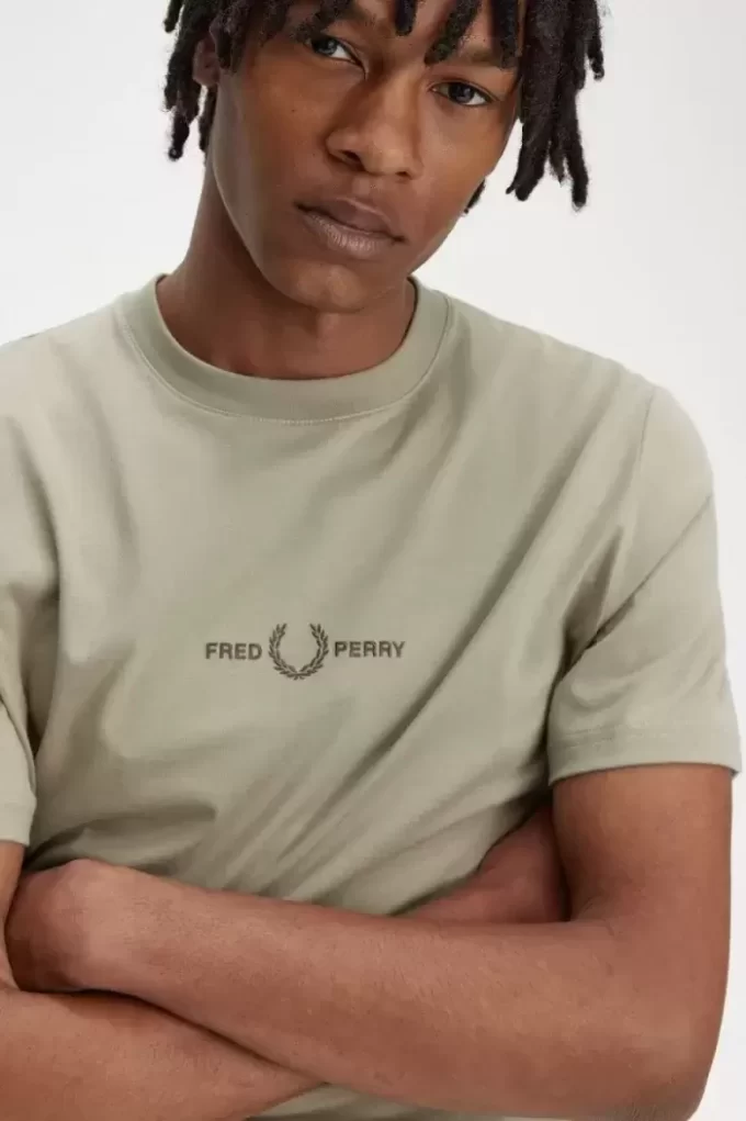 T-shirt brodé pour homme