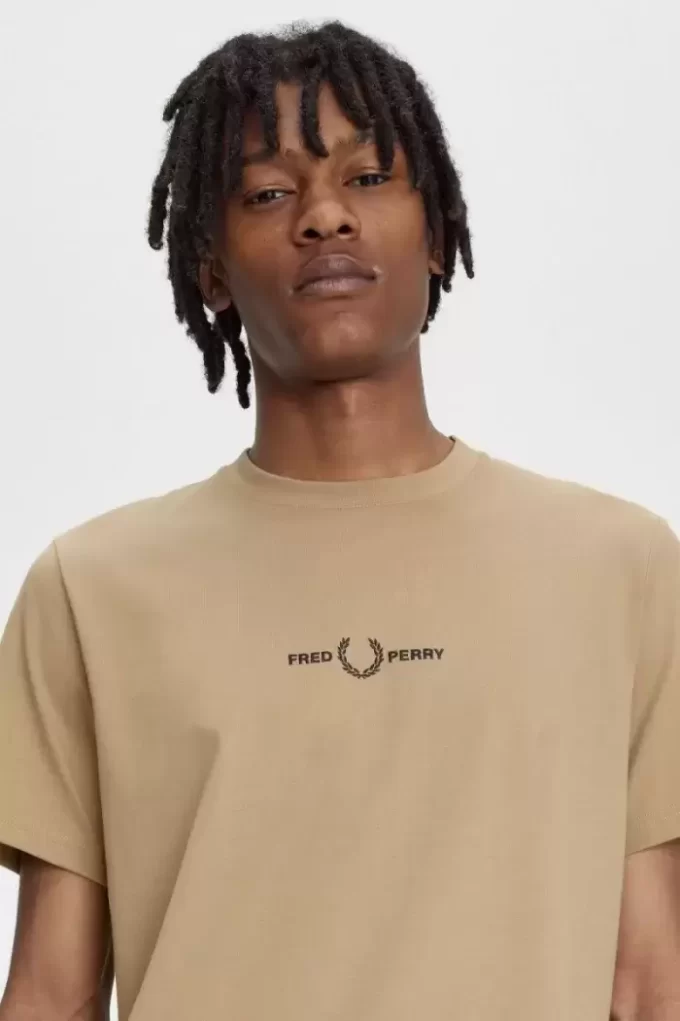 T-shirt brodé pour homme