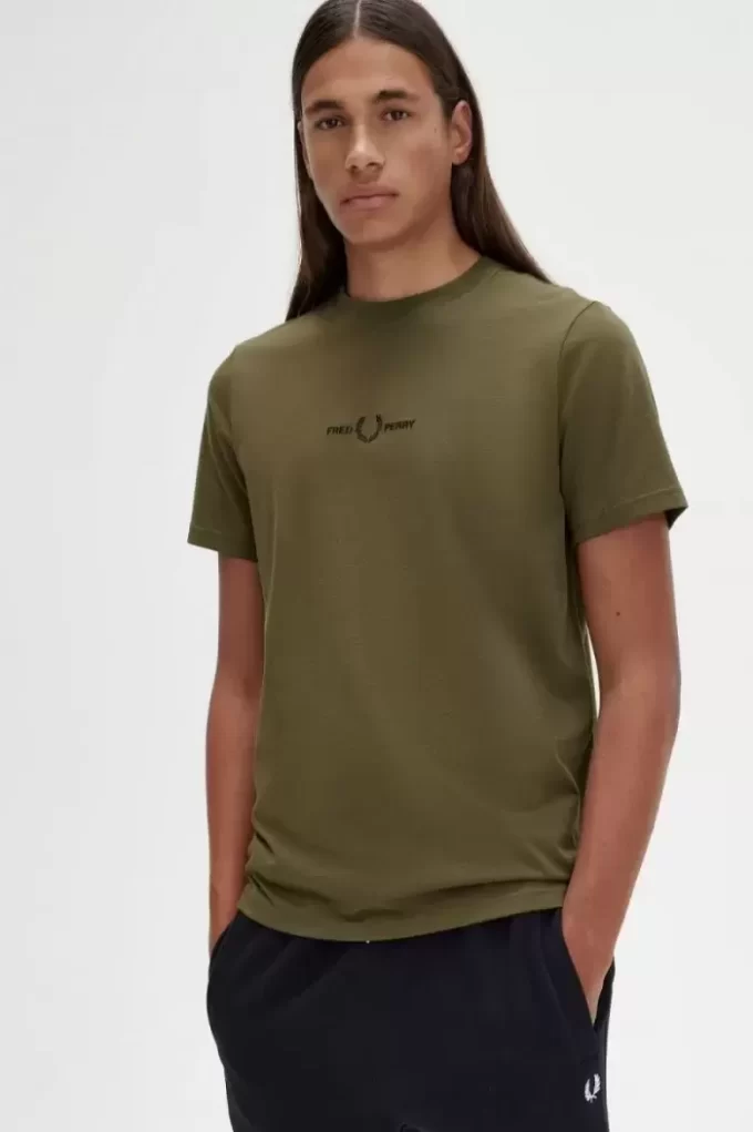 T-shirt brodé pour homme