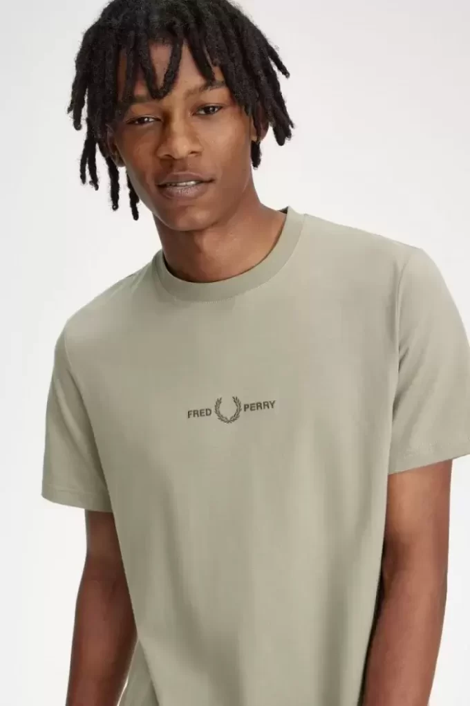 T-shirt brodé pour homme