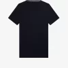 T-shirt col montant à bordure jacquard pour femme