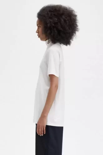 T-shirt col montant pour femme avec couronne de laurier