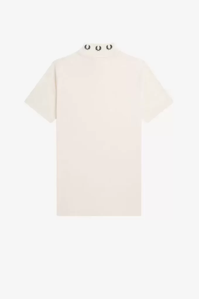 T-shirt col montant pour femme avec couronne de laurier