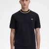 T-shirt col rond piqué pour homme