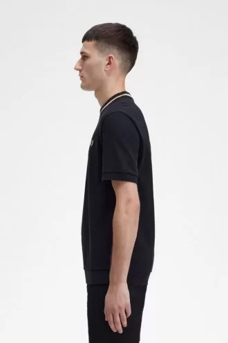 T-shirt col rond piqué pour homme