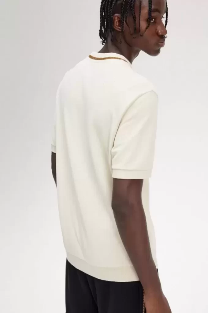 T-shirt col rond piqué pour homme