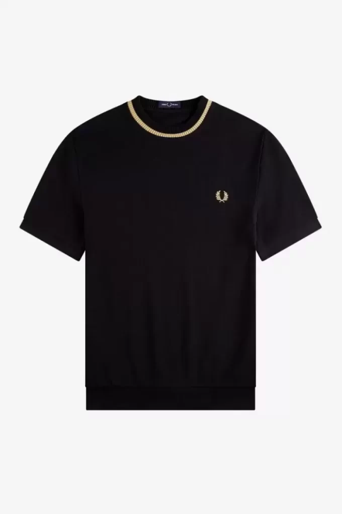T-shirt col rond piqué pour homme