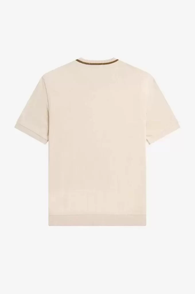 T-shirt col rond piqué pour homme
