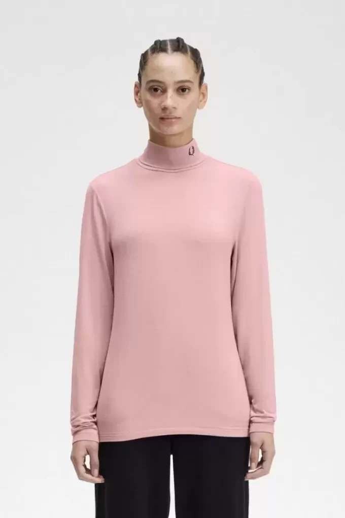 T-shirt col roulé pour femme
