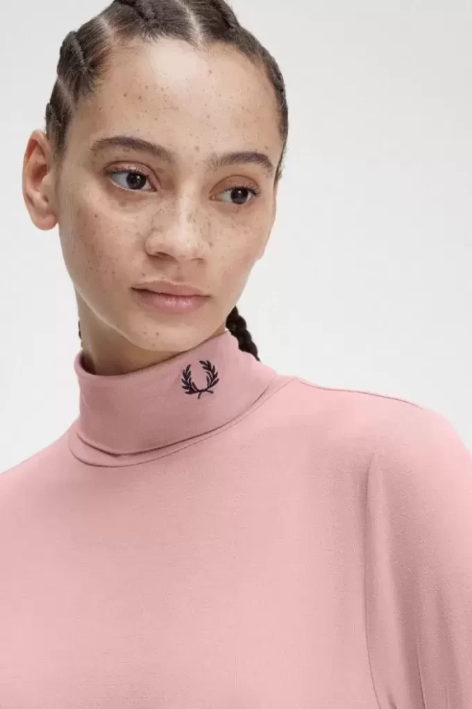 T-shirt col roulé pour femme
