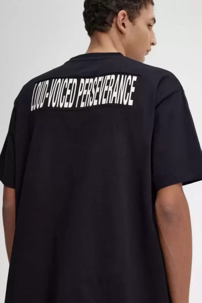 T-shirt décontracté pour homme avec patch imprimé