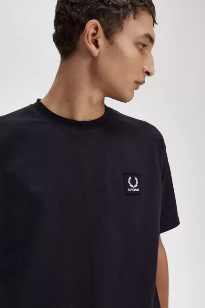 T-shirt décontracté pour homme avec patch imprimé