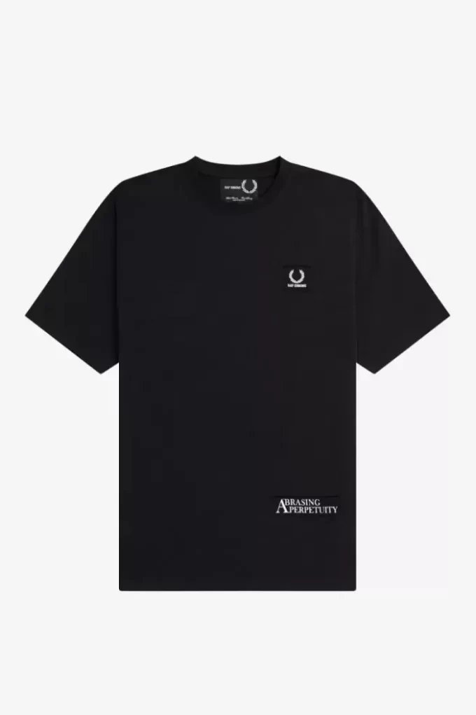T-shirt décontracté pour homme avec patch imprimé