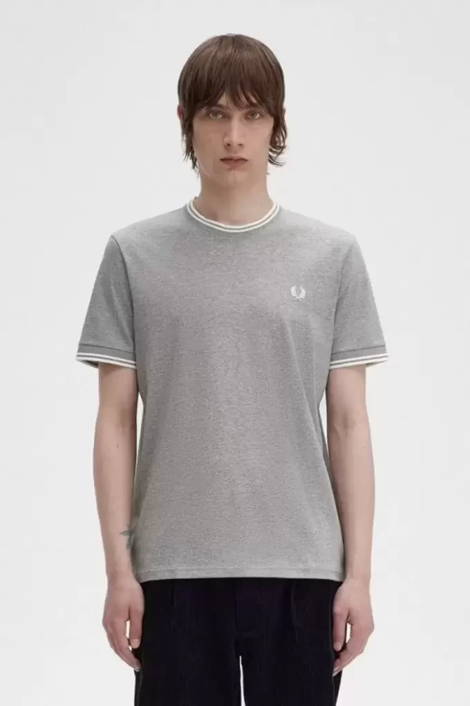 T-shirt à double pointe pour homme