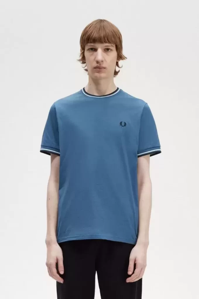 T-shirt à double pointe pour homme