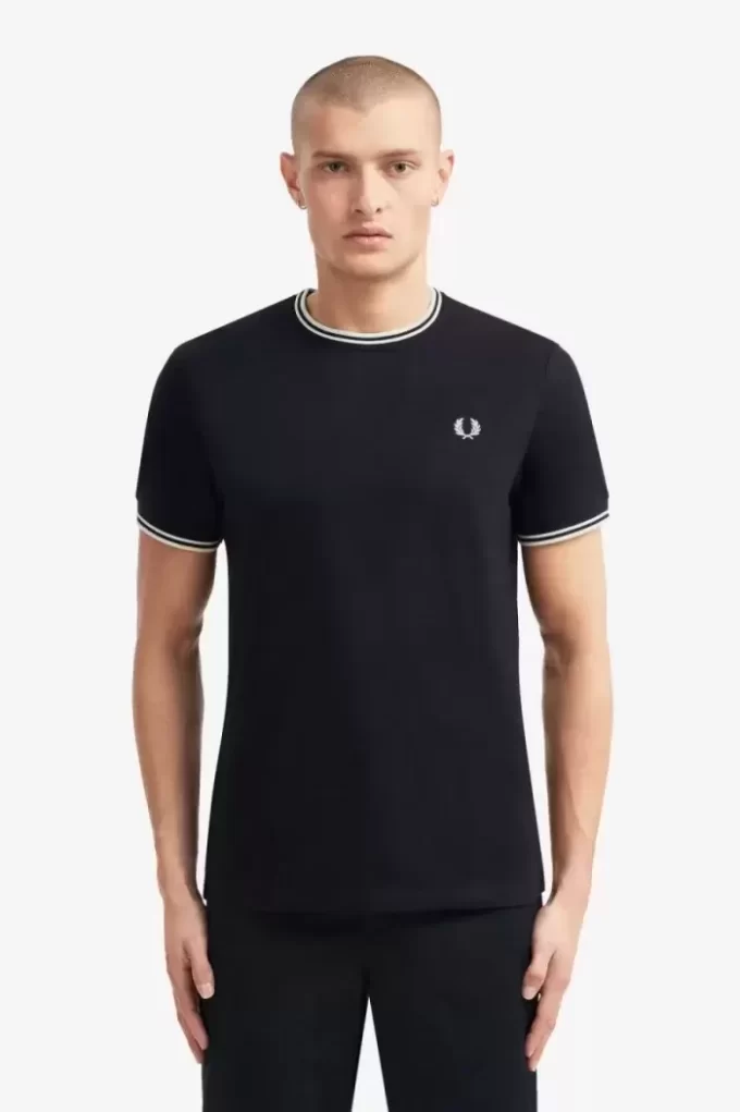 T-shirt à double pointe pour homme