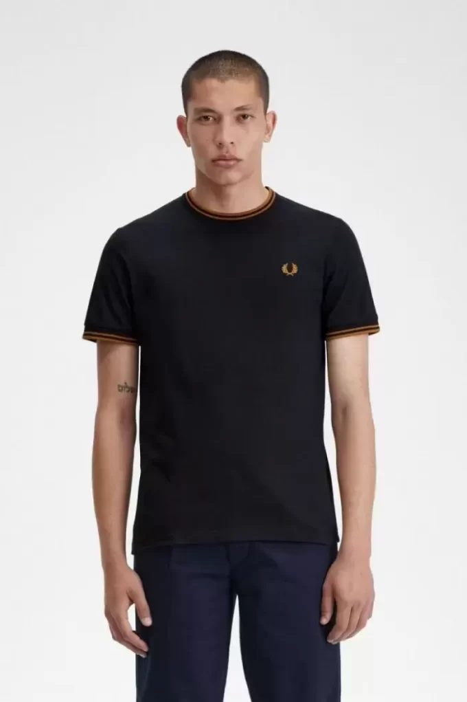 T-shirt à double pointe pour homme