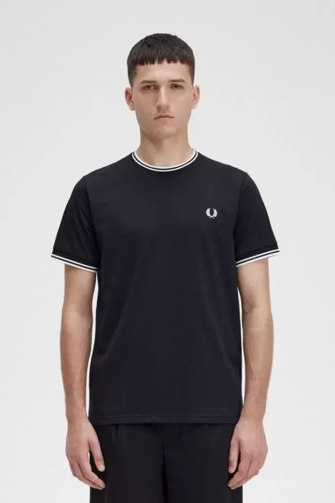 T-shirt à double pointe pour homme