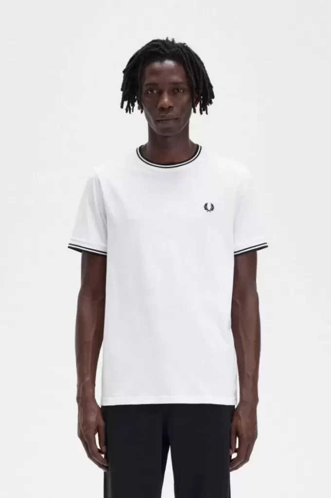 T-shirt à double pointe pour homme