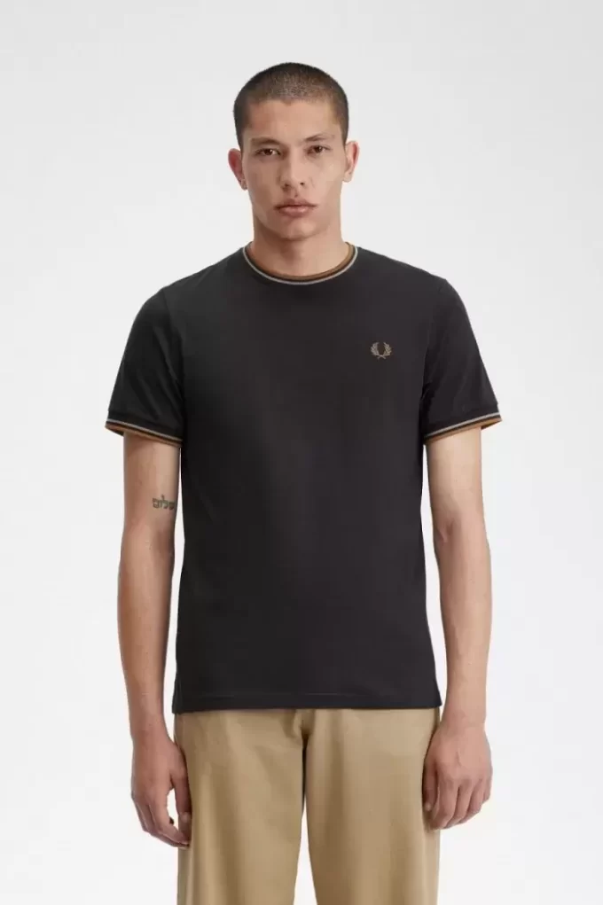 T-shirt à double pointe pour homme