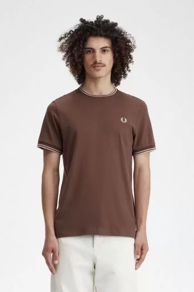 T-shirt à double pointe pour homme