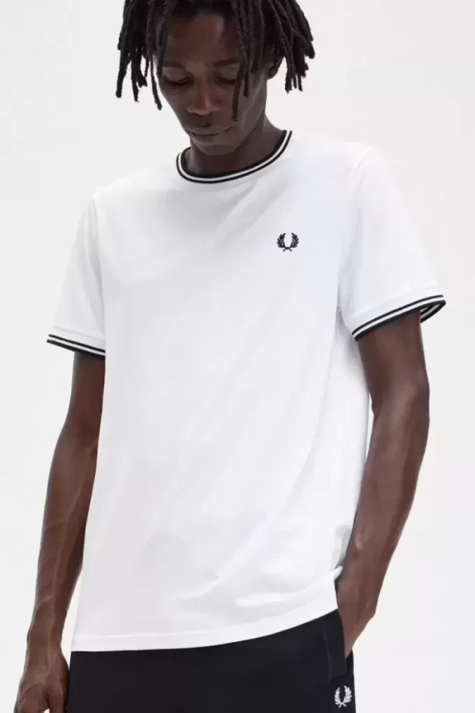 T-shirt à double pointe pour homme
