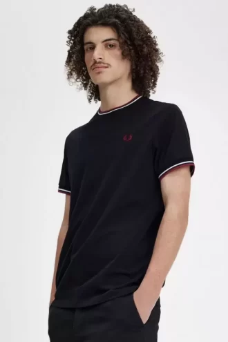 T-shirt à double pointe pour homme