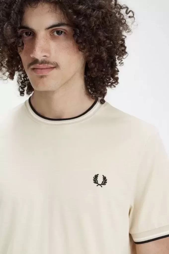 T-shirt à double pointe pour homme
